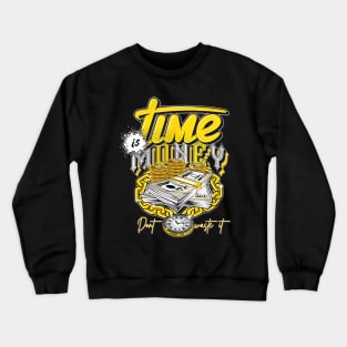 Shirt To Match Jordan 5 Retro Stealth - Time is Money Crewneck Sweatshirt